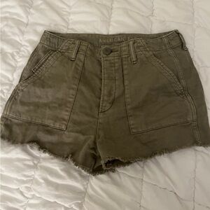 American Eagle Outfitters Women's Khaki Cargo Shorts
